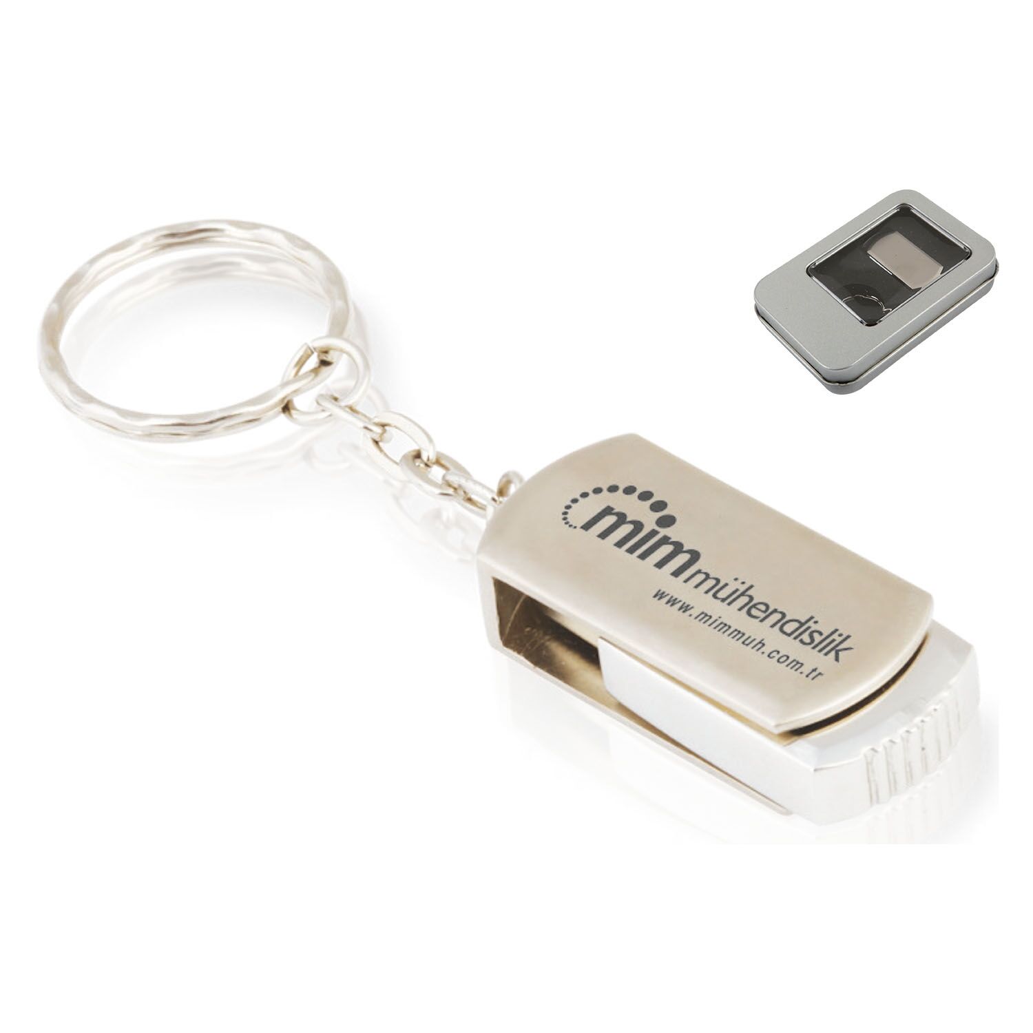 DÖNER KAPAKLI METAL USB FLASH BELLEK