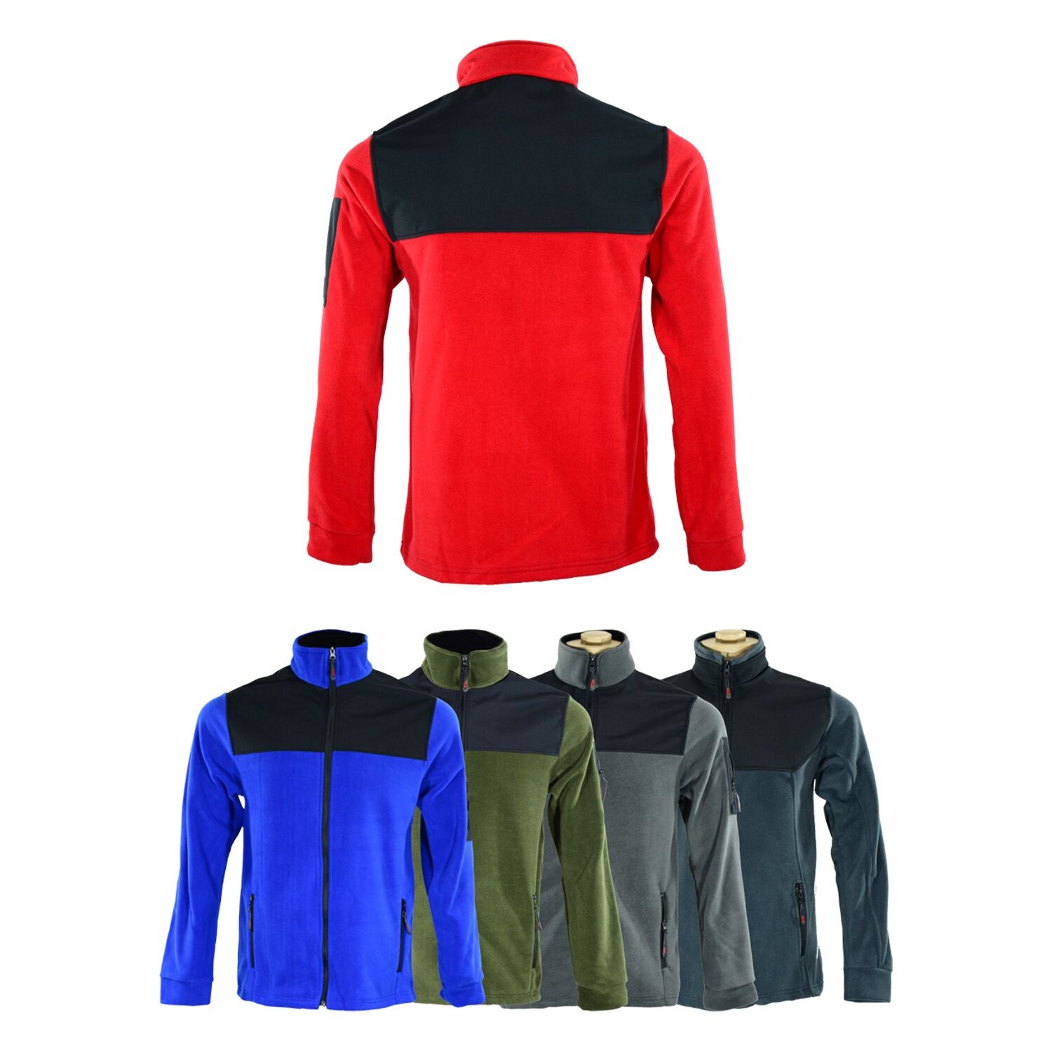 UZUN KOLLU SOFTSHELL KUMAŞLI POLAR